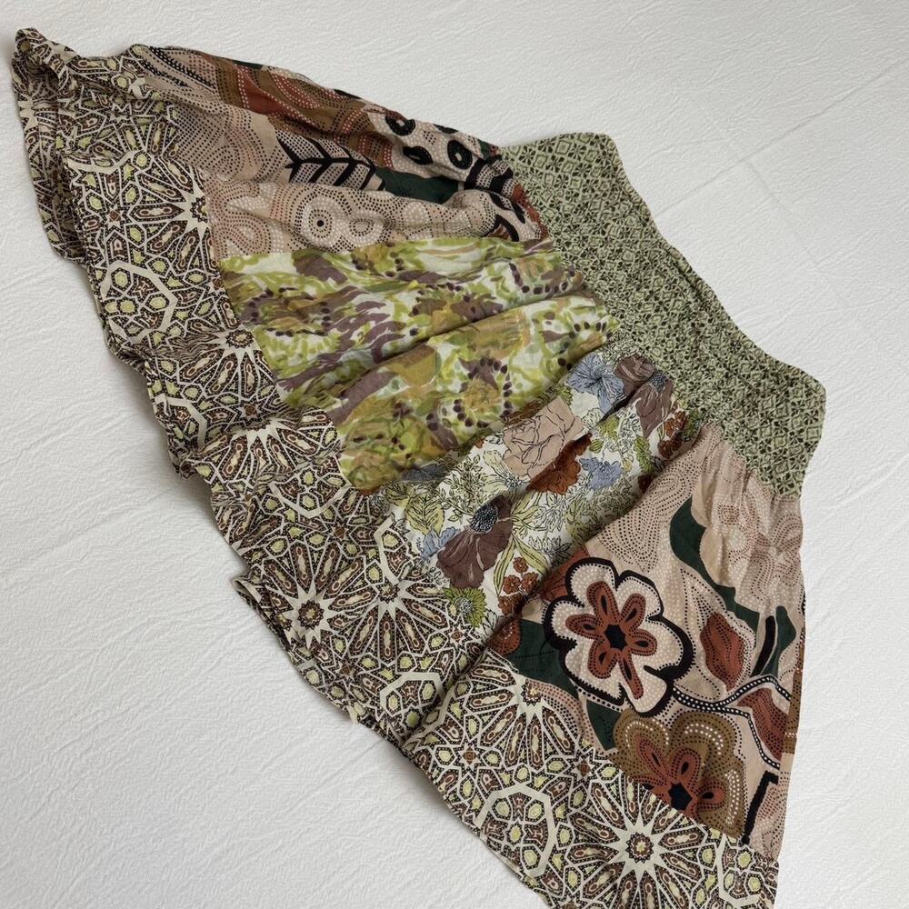 Whimsical Daytrip multicoloured patchwork skirt w… - image 2